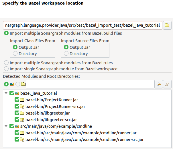 Importing Java modules using a Bazel workspace